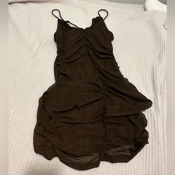 Motel Rocks Denila Chocolate Mesh Dress - Picture 5 of 5